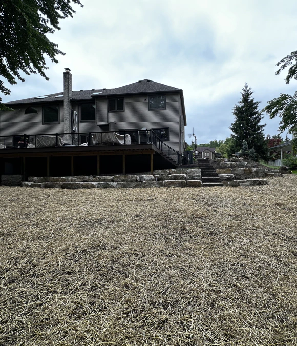 service tab retaining wall